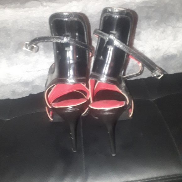 Black stiletto gladiator sandals - Picture 5 of 7